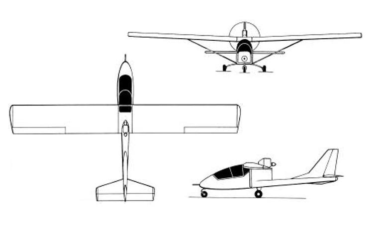 AEROPRACT A-23 Dragon A23 3D view