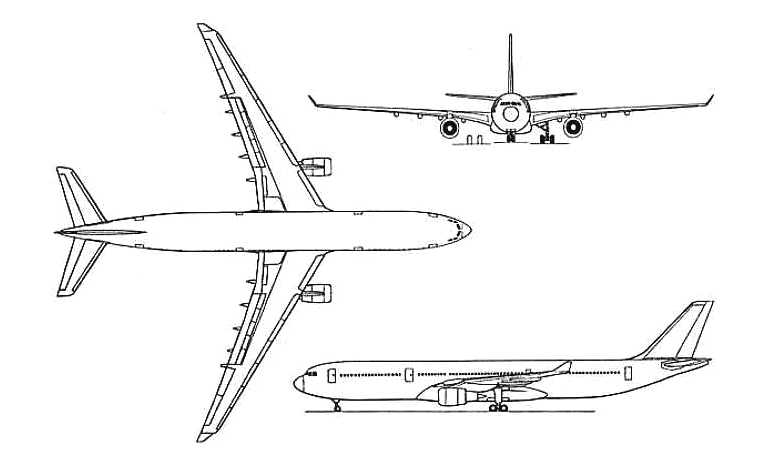 AIRBUS A-330-200 AIRBUS A-330-200 Prestige AIRBUS KC-30 AIRBUS A-330-200 Voyager A332 3D view