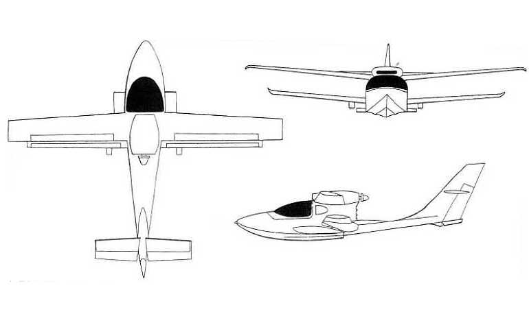 AERO GARE Sea Hawker AERO-COMPOSITES Sea Hawker AGSH 3D view