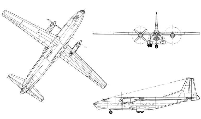 ANTONOV An-8 AN8 3D view