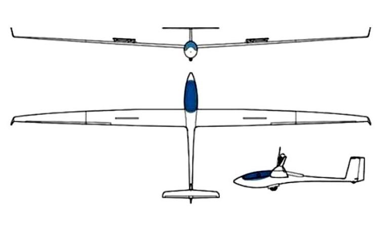 SCHLEICHER ASW-28E AS28 3D view