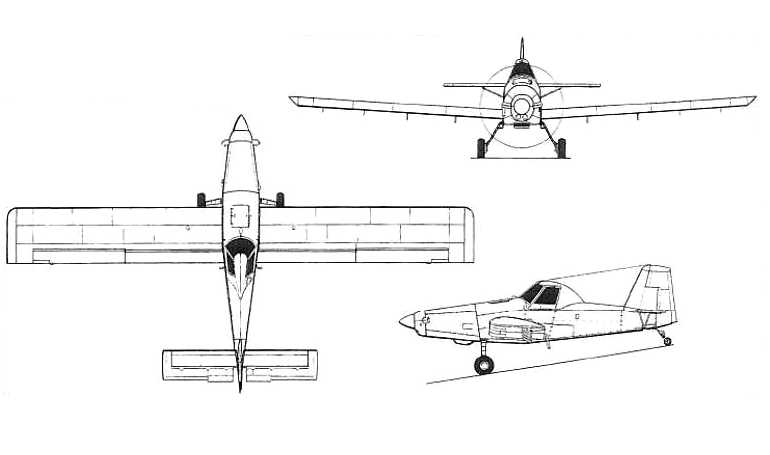 AIR TRACTOR AT-302 AIR TRACTOR AT-400 AIR TRACTOR AT-402 AT3T 3D view