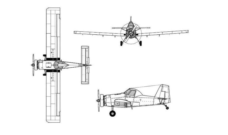 AIR TRACTOR AT-501 AT5P 3D view
