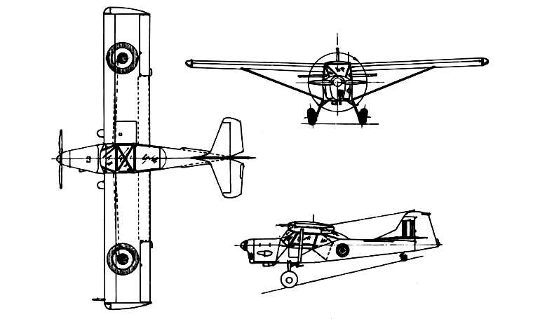 AUSTER J-4 Archer AUJ4 3D view