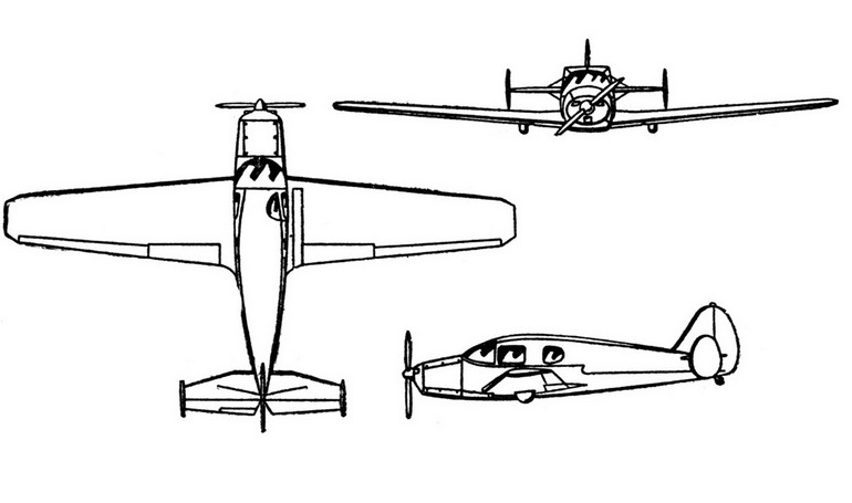 DOWNER 14 Bellanca 260 B14B 3D view