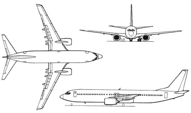 BOEING 737-900 BOEING 737-900 BBJ3 B739 3D view