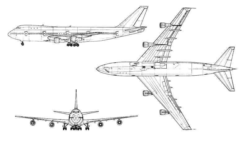 BOEING 747-100 B741 3D view