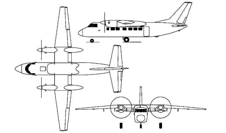 BERIEV Be-30 BERIEV Be-32 BE32 3D view