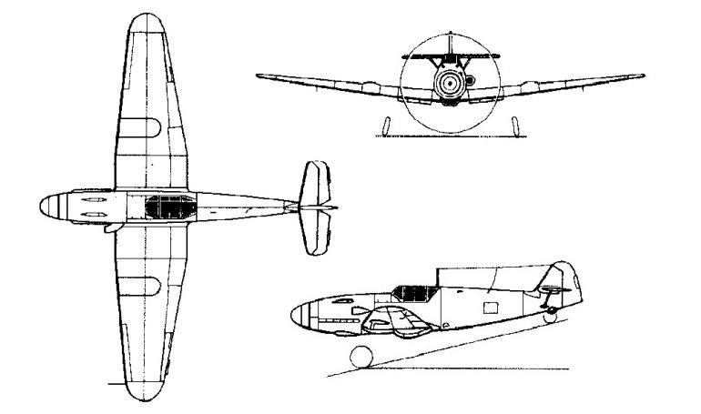 PODESVA Bf-109G-2 BF19 3D view