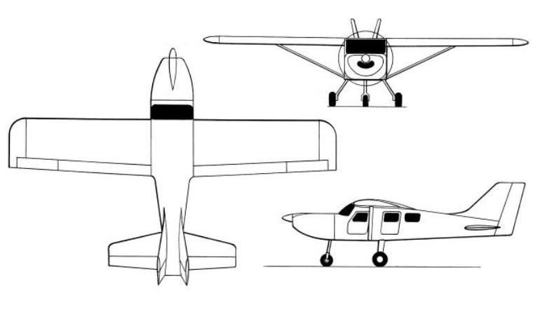 AEROCOMP CA-10T Comp Air 10T AEROCOMP CA-10XLT Comp Air 10XLT COMP AIR CA-10XLT Comp Air 10XLT CA1T 3D view