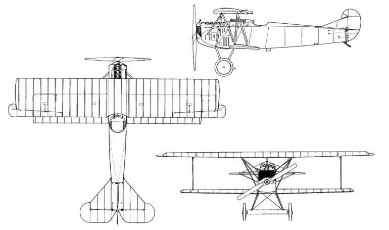 FOKKER D-7 Replica D7 3D view