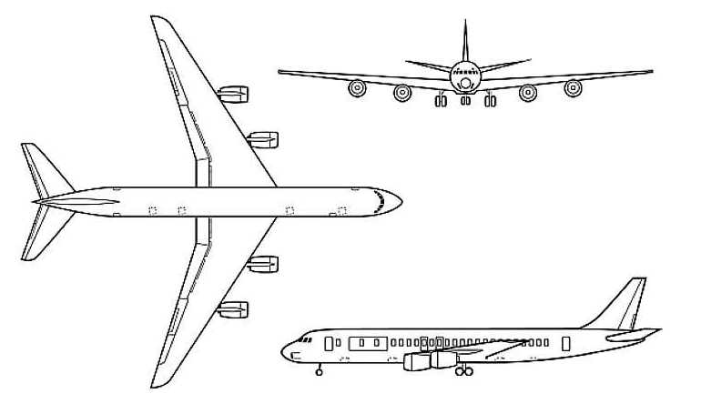 DOUGLAS DC-8-50 DOUGLAS DC-8-50 Jet Trader MCDONNELL DOUGLAS DC-8-50 MCDONNELL DOUGLAS DC-8-50 Jet Trader DC85 3D view