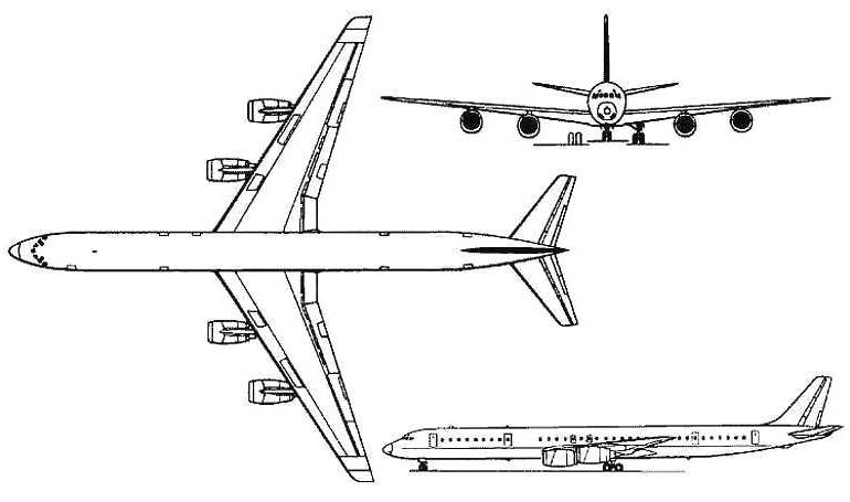 DOUGLAS DC-8-70 MCDONNELL DOUGLAS DC-8-70 DC87 3D view