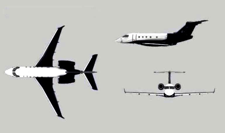 EMBRAER EMB-545 Legacy 450 EMBRAER EMB-545 Praetor 500 E545 3D view