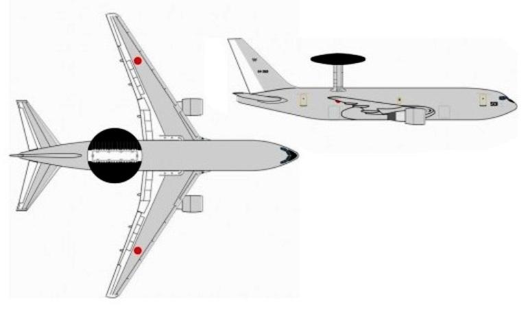 BOEING E-767 E767 3D view