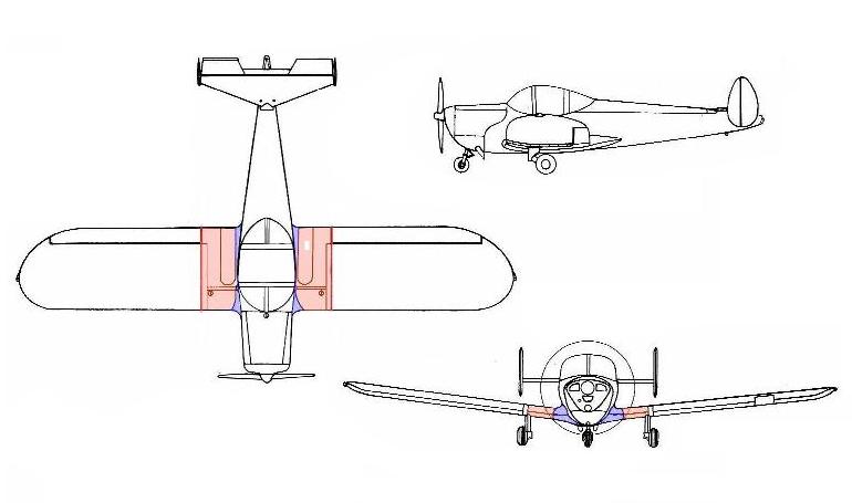 AIR PRODUCTS F-1 Aircoupe ALON A-2 Aircoupe ERCO 415 Ercoupe FORNAIRE F-1 Aircoupe FORNEY F-1 Aircoupe MOONEY A-2 Aircoupe ERCO 3D view
