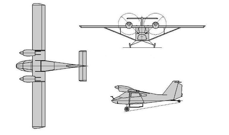 AEROSAMARA F-41 El'brus F41E 3D view