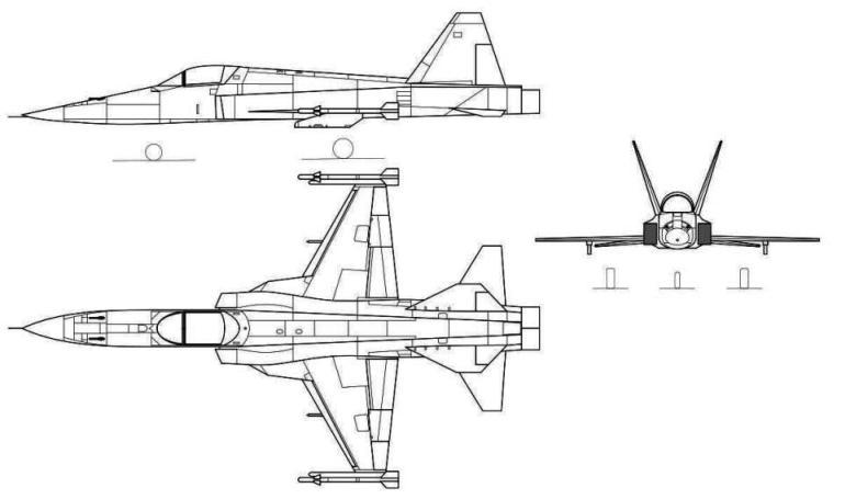 IRIAF S-100 Saeghe F5SA 3D view