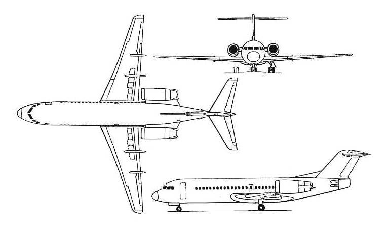 FOKKER 70 F70 3D view
