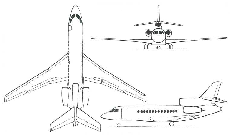 DASSAULT Falcon 7X FA7X 3D view