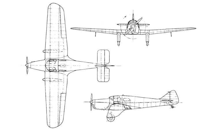 MILES M-3 Falcon Major PHILLIPS & POWIS M-3 Falcon Major FALM 3D view