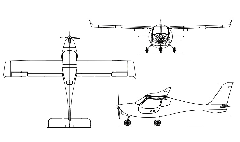 FLIGHT DESIGN F-2e FD2E 3D view