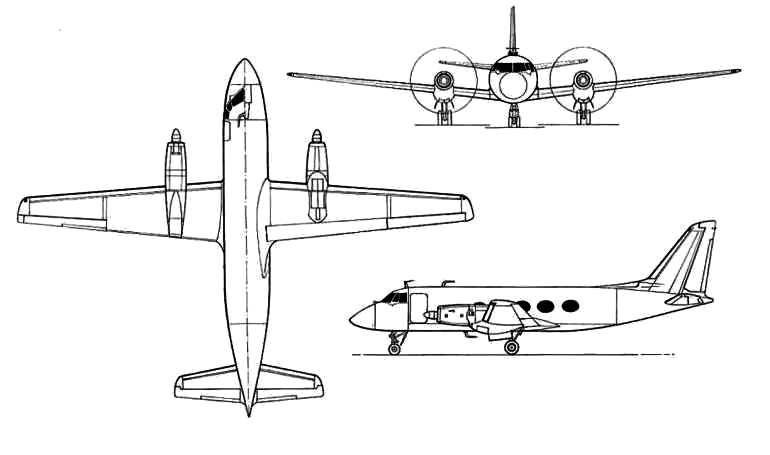 GRUMMAN G-159 Gulfstream 1 GRUMMAN TC-4 Academe GRUMMAN VC-4 Gulfstream 1 G159 3D view