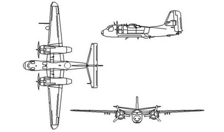 GRUMMAN C-1 Trader GRUMMAN G-96 Trader GRUMMAN TF Trader G96 3D view