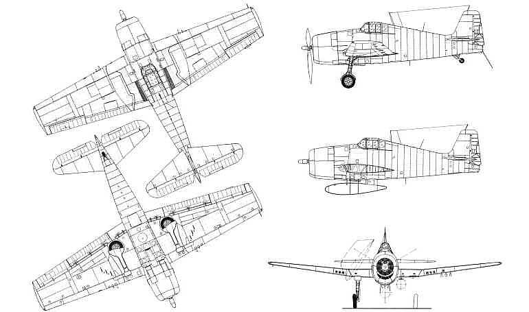 GRUMMAN F6F Hellcat GRUMMAN G-50 Hellcat HCAT 3D view