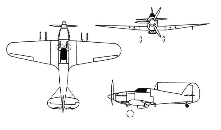 HAWKER Hurricane HAWKER Sea Hurricane HURI 3D view