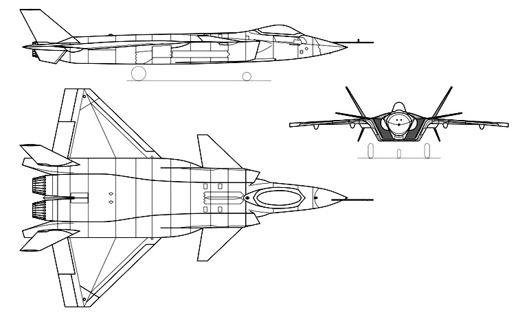 CHENGDU J-20 J20 3D view