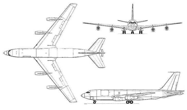 BOEING C-135FR Stratotanker BOEING KC-135R Stratotanker BOEING KC-135T Stratotanker K35R 3D view