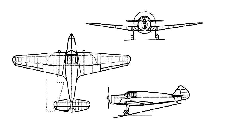 SAI (1) KZ-2 Kupe SAI (1) KZ-2 Traener KZ2 3D view