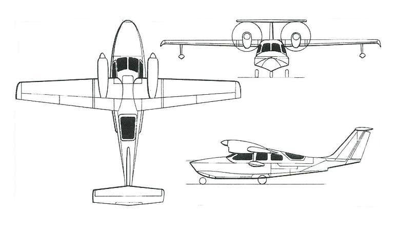 AEROVOLGA LA-8 Flagman LA8 3D view