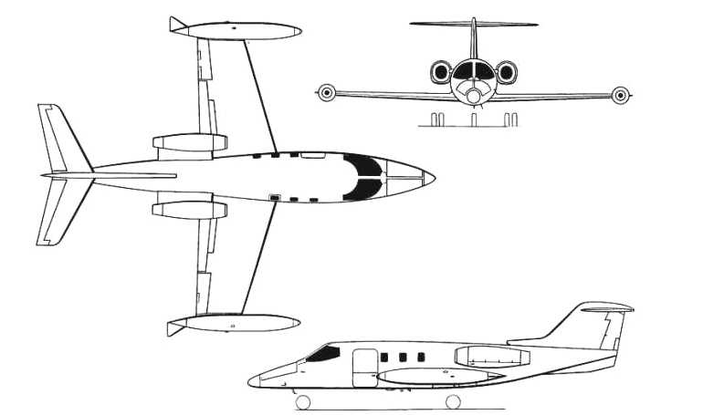GATES LEARJET 24 LEAR JET 24 LJ24 3D view