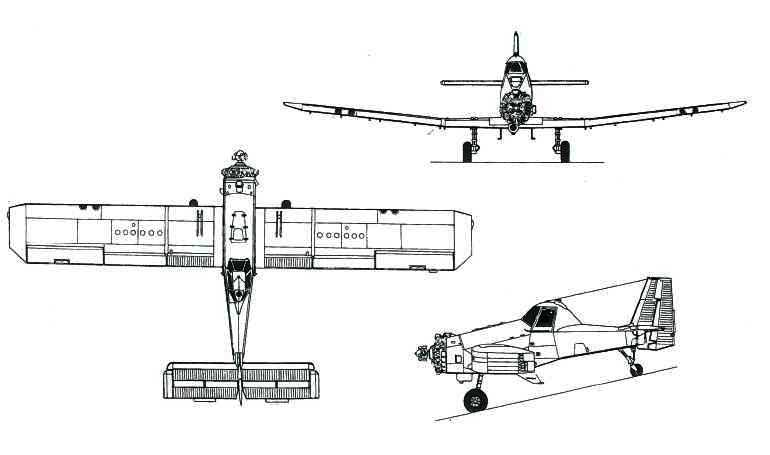 AII AVA-303 PZL-MIELEC M-18 Dromader M18 3D view