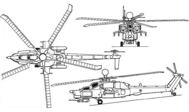 MIL Mi-28 MI28 3D view