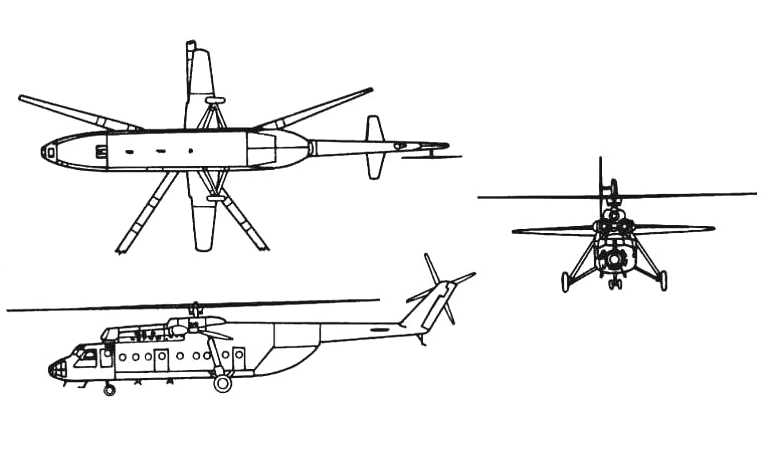 MIL Mi-6 MIL Mi-22 MI6 3D view
