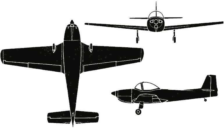 PIAGGIO P-148 P148 3D view