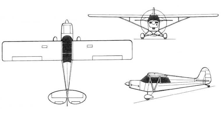 PIPER PA-14 Family Cruiser WAGAERO 2+2 Sportsman PA14 3D view