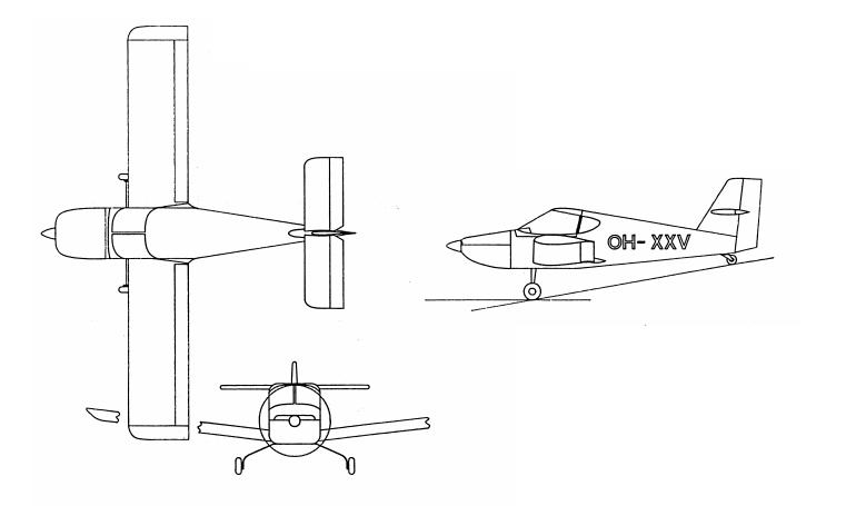 PIK PIK-25 Varttimarkka PK25 3D view