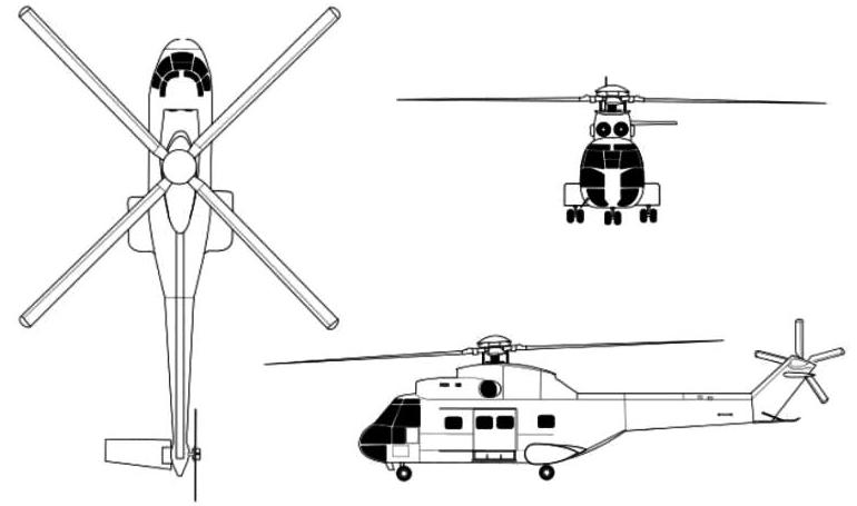 AEROSPATIALE CH-33 Puma AEROSPATIALE SA-330 Puma IAR IAR-330 Puma ICA IAR-330 Puma NURTANIO NSA-330 Puma SUD SA-330 Puma WESTLAND Puma PUMA 3D view