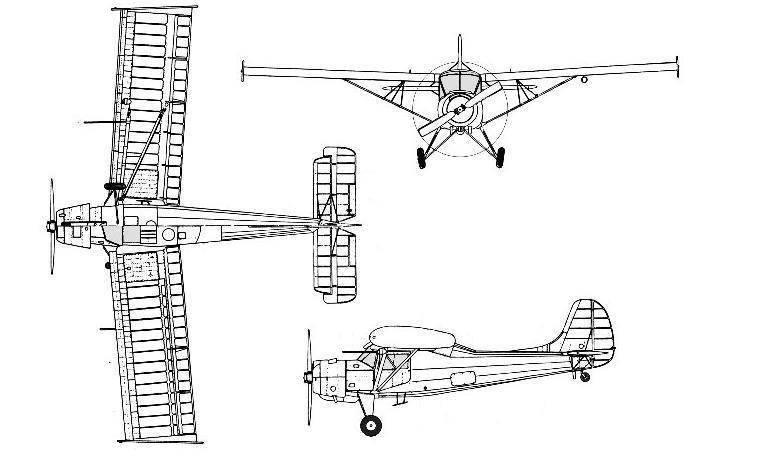 LIPNUR PZL-101 Gawron PZL-OKECIE PZL-101 Gawron PZ01 3D view