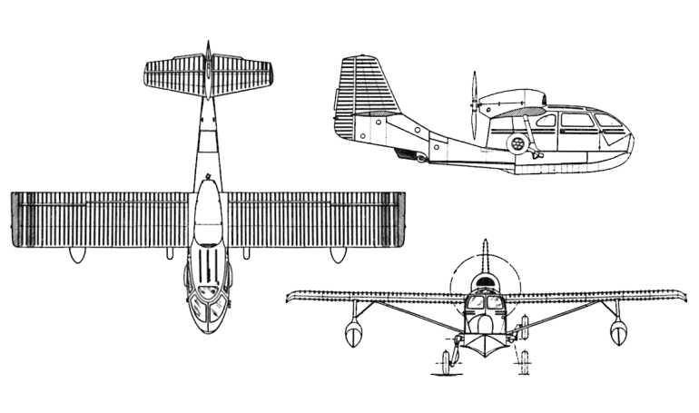 REPUBLIC RC-3 Seabee RC3 3D view