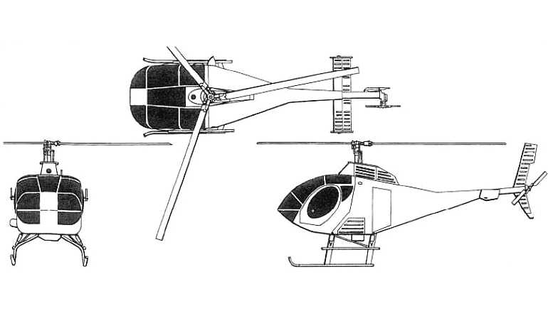 SCHWEIZER 269D 330 SCHWEIZER 269D 333 SHANGHAI SIKORSKY Shen 4 SIKORSKY S-333 S330 3D view