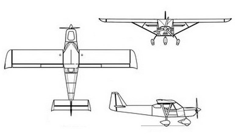 AERO-EAST-EUROPE SILA-450 S450 3D view