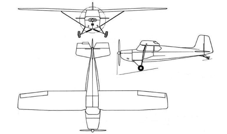 SCHEIBE SF-23 Sperling SF23 3D view