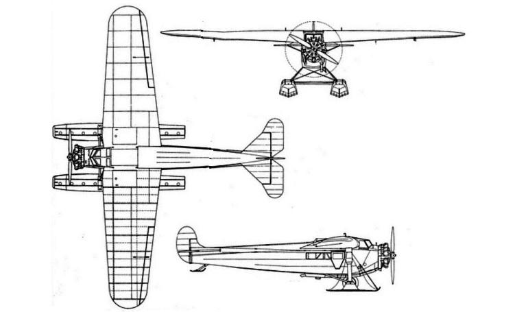 FOKKER Super Universal SUNV 3D view
