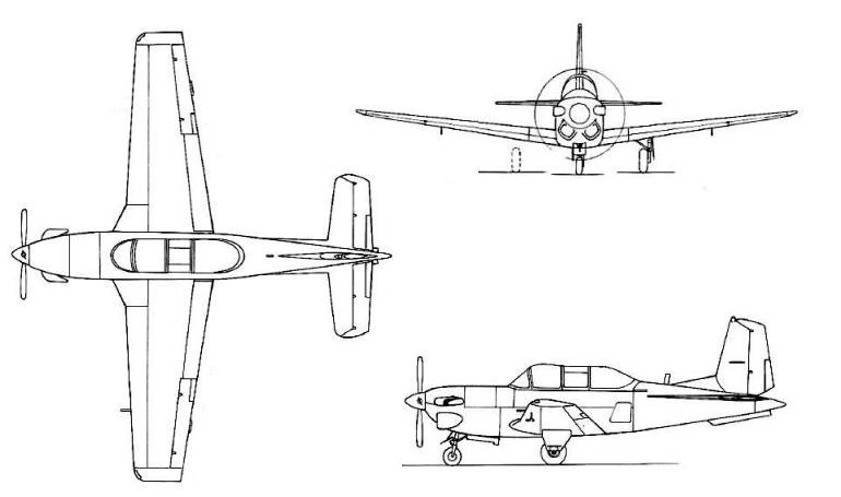 FUJI T-7 T7 3D view