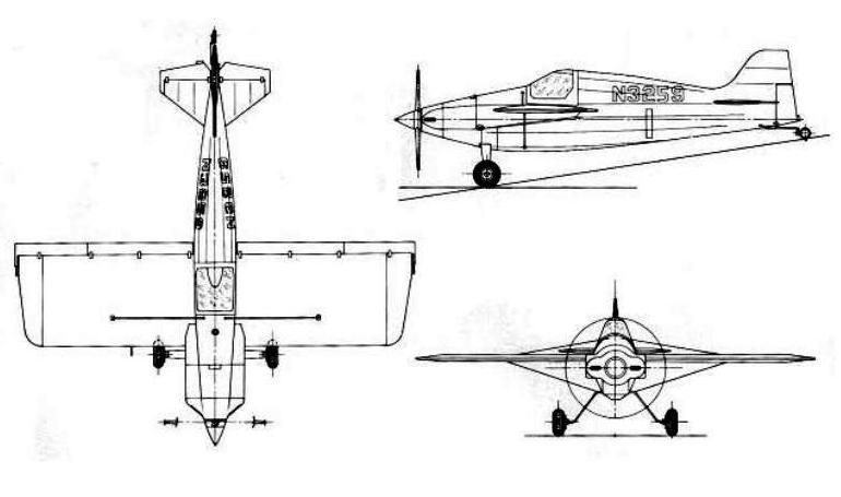 AIRCRAFT SPRUCE V-Witt WITTMAN V-Witt VWIT 3D view